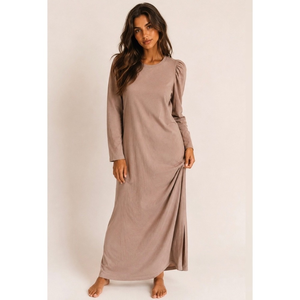 Universal Thread Cotton Maxi Dress Cottagecore Boho Long Sleeve Normcore Scandi